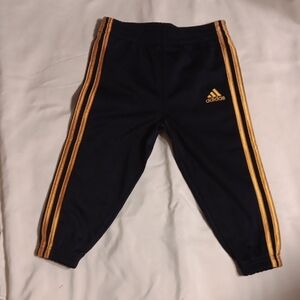 Adidas Toddler Dark Blue Joggers with Gold Accents, Sz. 18 months